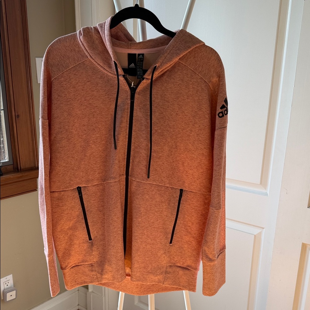 Adidas Coral Full-Zip Hoodie
